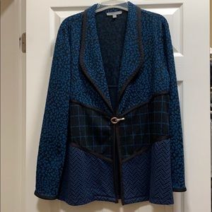 NY Collection Knit Suit Jacket